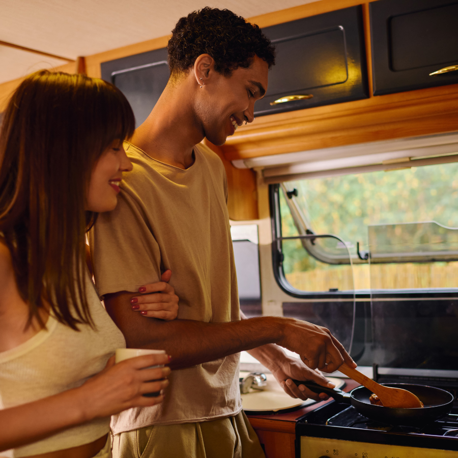Eviter les départs de feu en camping-car : cusine